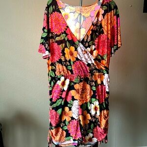 Floral Short Onesie 3XL